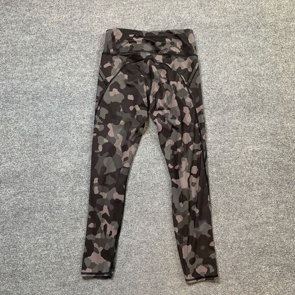 Athleta Tight Womens S Small Multi Lightning Camo 7/8 Paneled Pockets Stretch - Picture 9 of 12